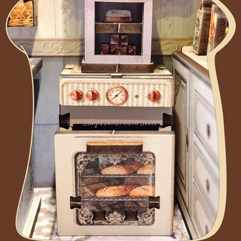 Kitchen Set Bakery - ของเล่นปริศนาแนวอบขนมแบบโต้ตอบ R6FD เพื่อความผูกพันในครอบครัวและการพัฒนาทักษะ