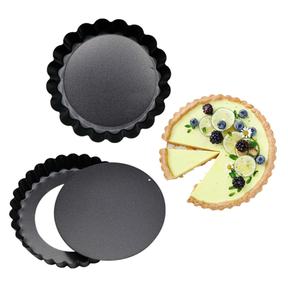 Tart Pan Loose - 10/12ซม.มินิพาย Muffin คัพเค้กกระทะ Tart Quiche Flan