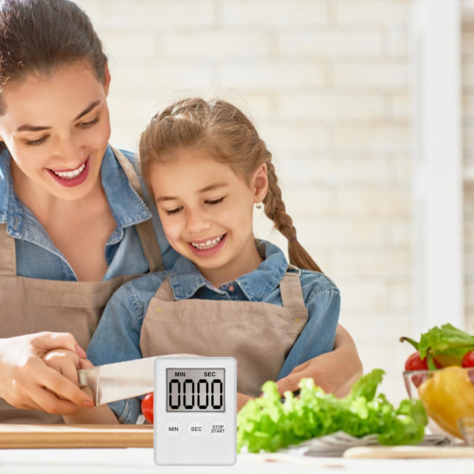 Baking Kitchen Set Up - จับเวลาครัวแม่เหล็กดิจิตอลทําอาหารเบเกอรี่ LCD นับถอยหลัง Loud ALARM นับถอยหลังนาฬิกาปลุกแม่เหล็กนาฬิกานอน