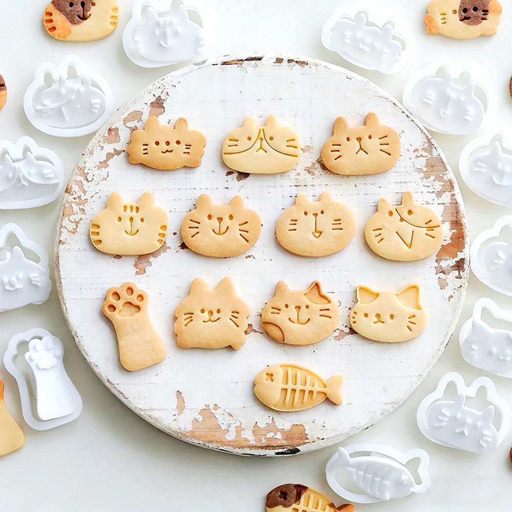 Kitchen Baking Products - แม่พิมพ์คุกกี้รูปแมวน่ารัก DIY อุปกรณ์ทำขนมสำหรับครัว