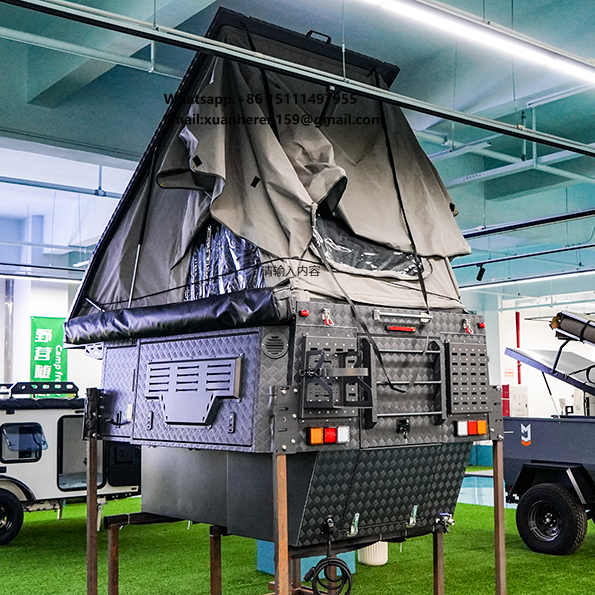 Kitchen Up - ชุดครัวหลังคาป๊อปอัพ Kinlife ปี 2025 พร้อมฝักบัวและแผงโซลาร์เซลล์ สำหรับรถกระบะ