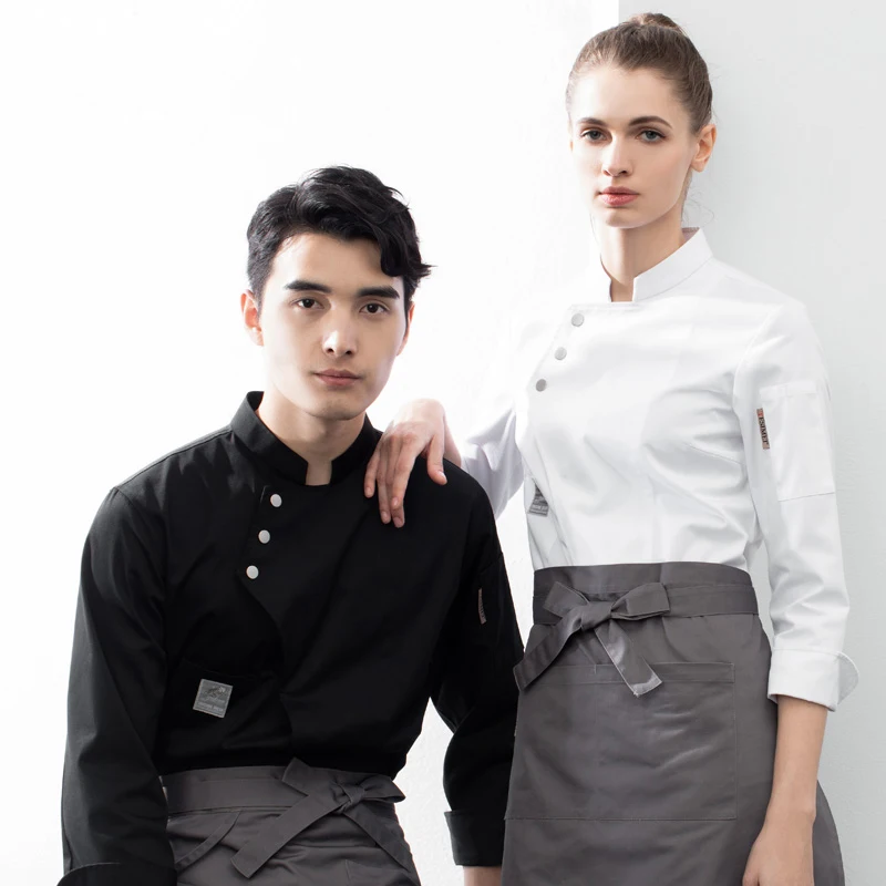 เสื้อเชฟแขนยาว ชุดยูนิฟอร์มร้า - Kitchen Set Bakery บทวิจารณ์และราคา