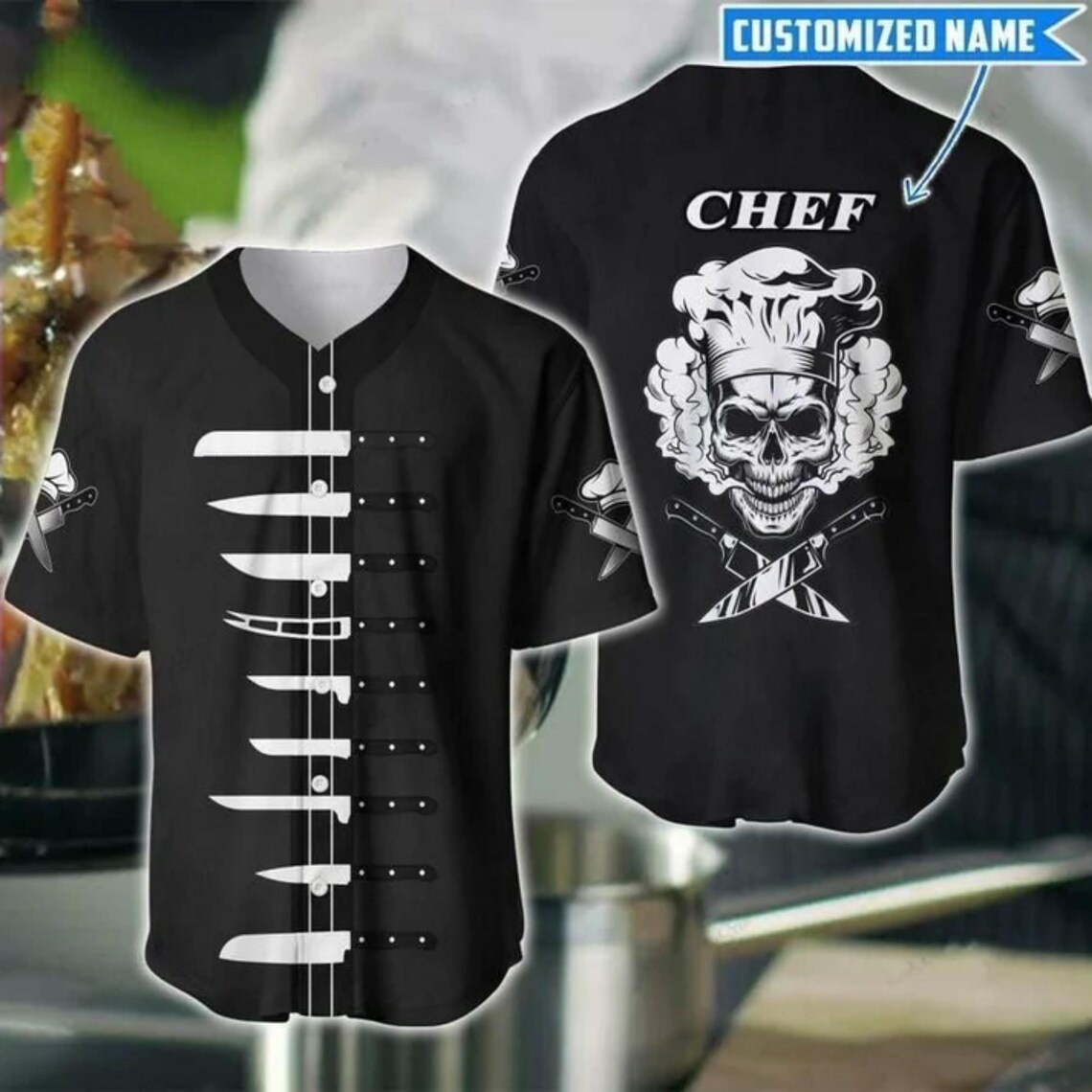 เสื้อเบสบอลเชฟแบบติดกระดุม ปัก - Kitchen Up บทวิจารณ์และราคา