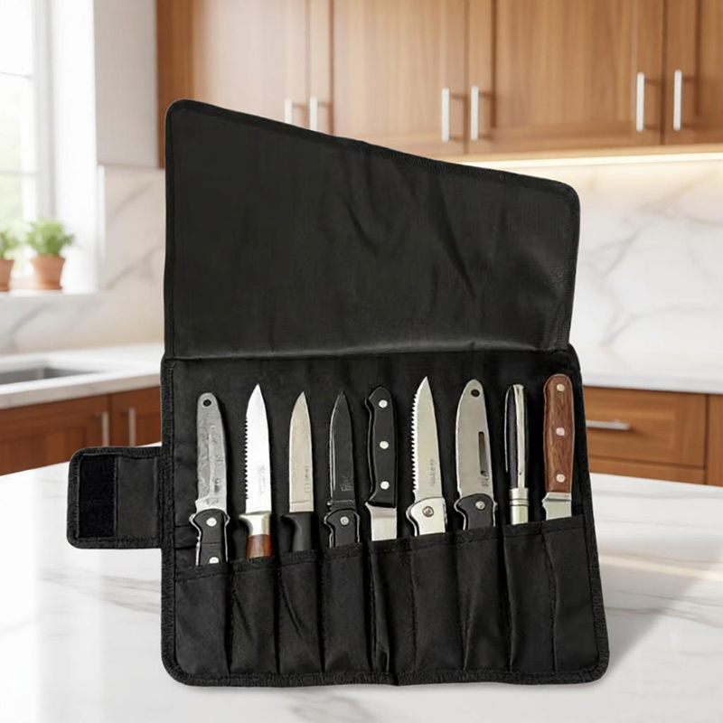 กระเป๋าใส่มีดเชฟแบบพับได้ 9 ช่ - Kitchen Up บทวิจารณ์และราคา