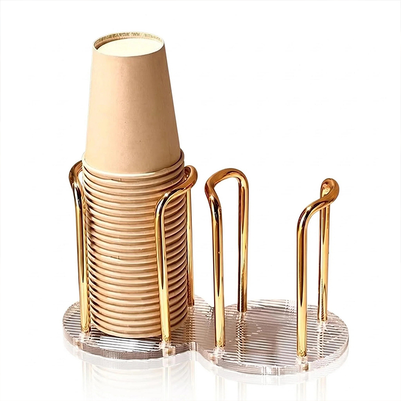 ที่วางแก้วสองช่องสำหรับแก้วกระ - Kitchen Up บทวิจารณ์และราคา