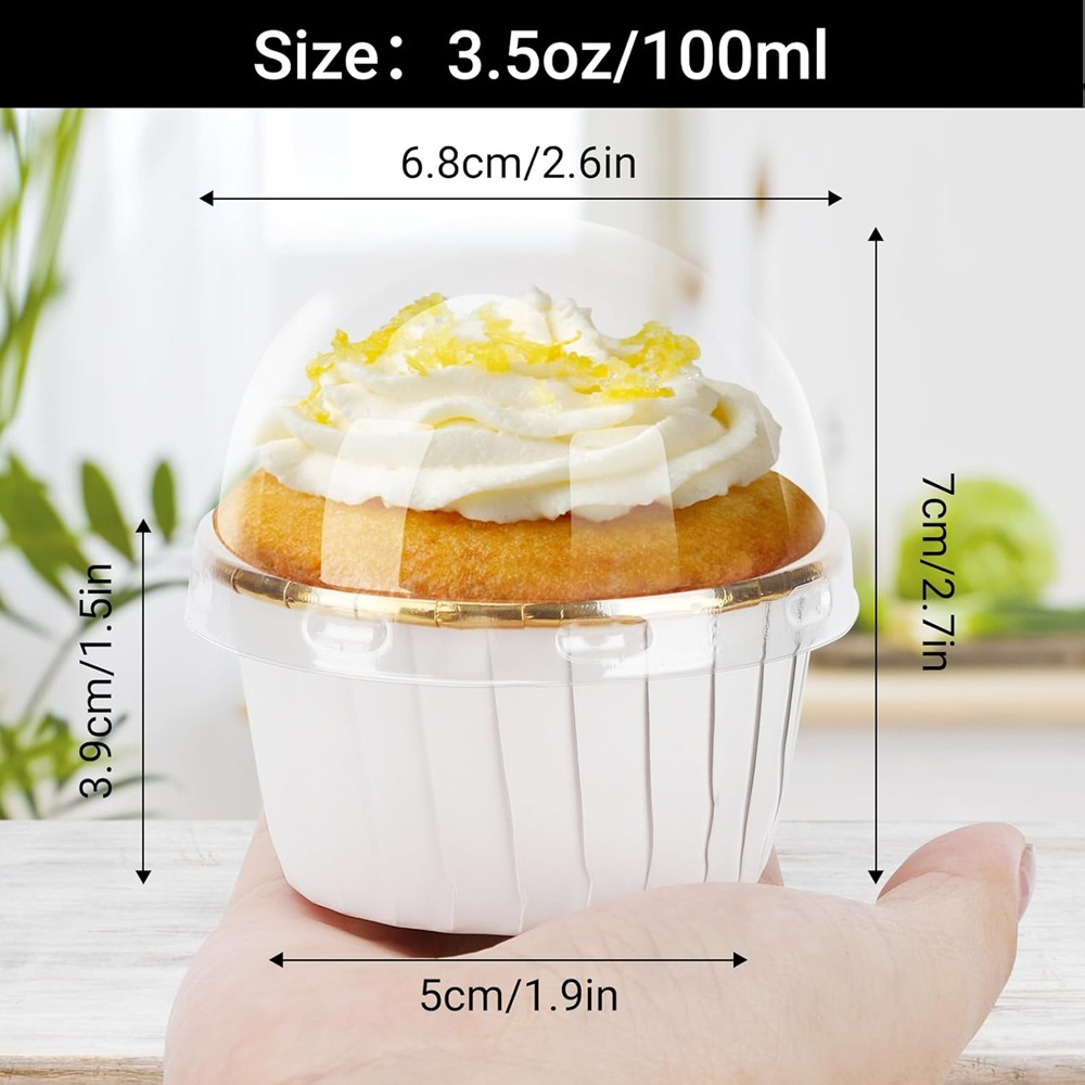 50 pcs มัฟฟินถ้วยกระดาษ Cupcak - Kitchen Baking Products บทวิจารณ์และราคา