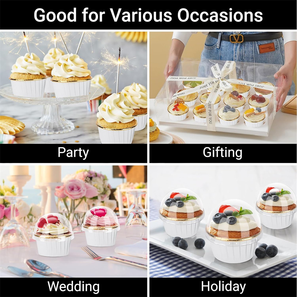 50 pcs มัฟฟินถ้วยกระดาษ Cupcak - Kitchen Baking Products บทวิจารณ์และราคา
