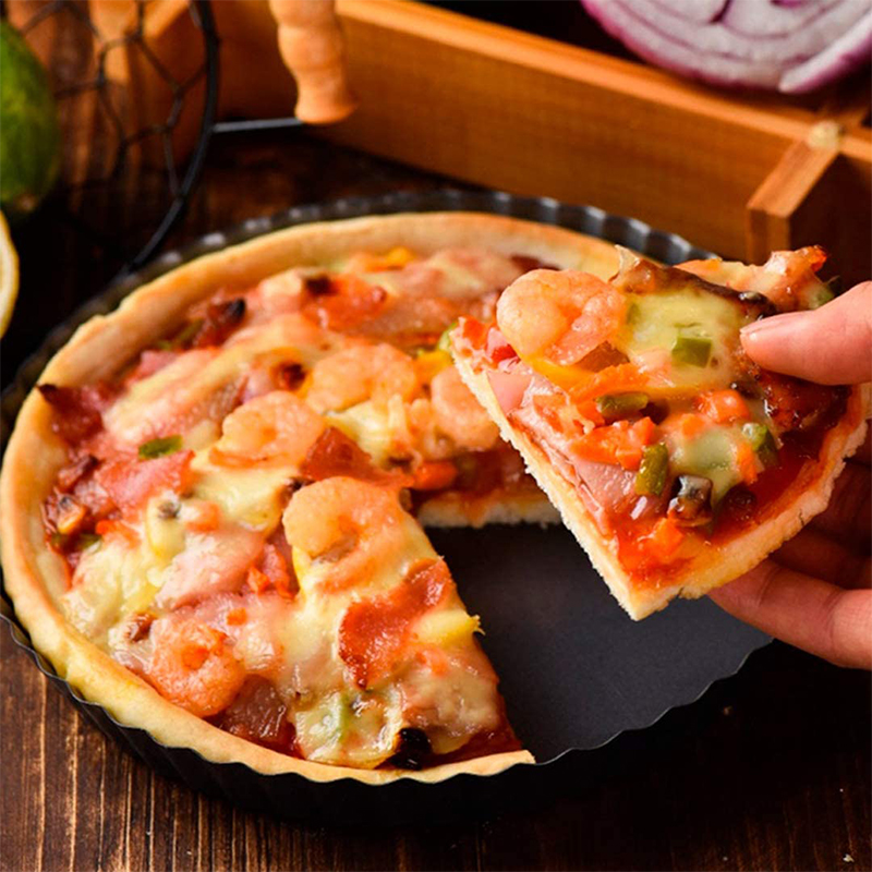 20-30 ซม.Non-Stick Tart Quiche - Tart Pan Loose บทวิจารณ์และราคา
