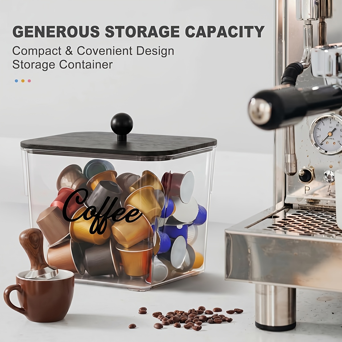 ที่ใส่ฝักกาแฟพร้อมฝาปิด กล่องเ - Kitchen Zo บทวิจารณ์และราคา