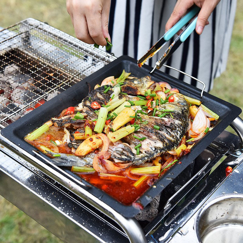 กระทะย่างทรงสี่เหลี่ยมหนาสำหรั - Kitchen Baking Sheets บทวิจารณ์และราคา
