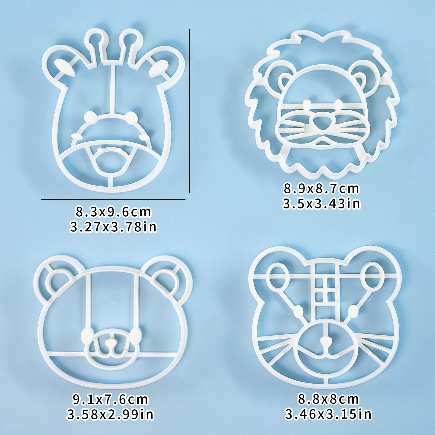 ชุดตัวตัดคุกกี้รูปสัตว์ 4 ชิ้น - Kitchen Baking Products บทวิจารณ์และราคา
