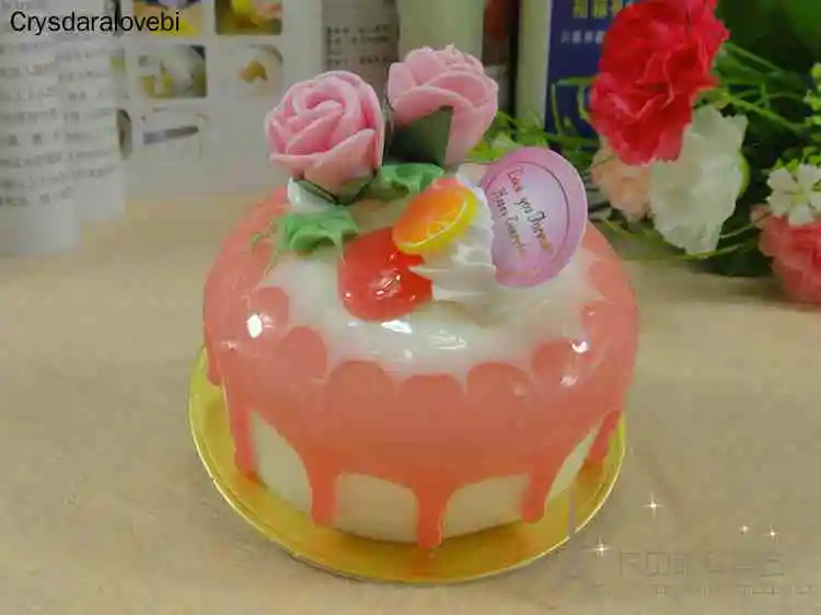 6 ชิ้น/เซ็ตจําลอง Rose เค้ก PU - Kitchen Set Bakery บทวิจารณ์และราคา